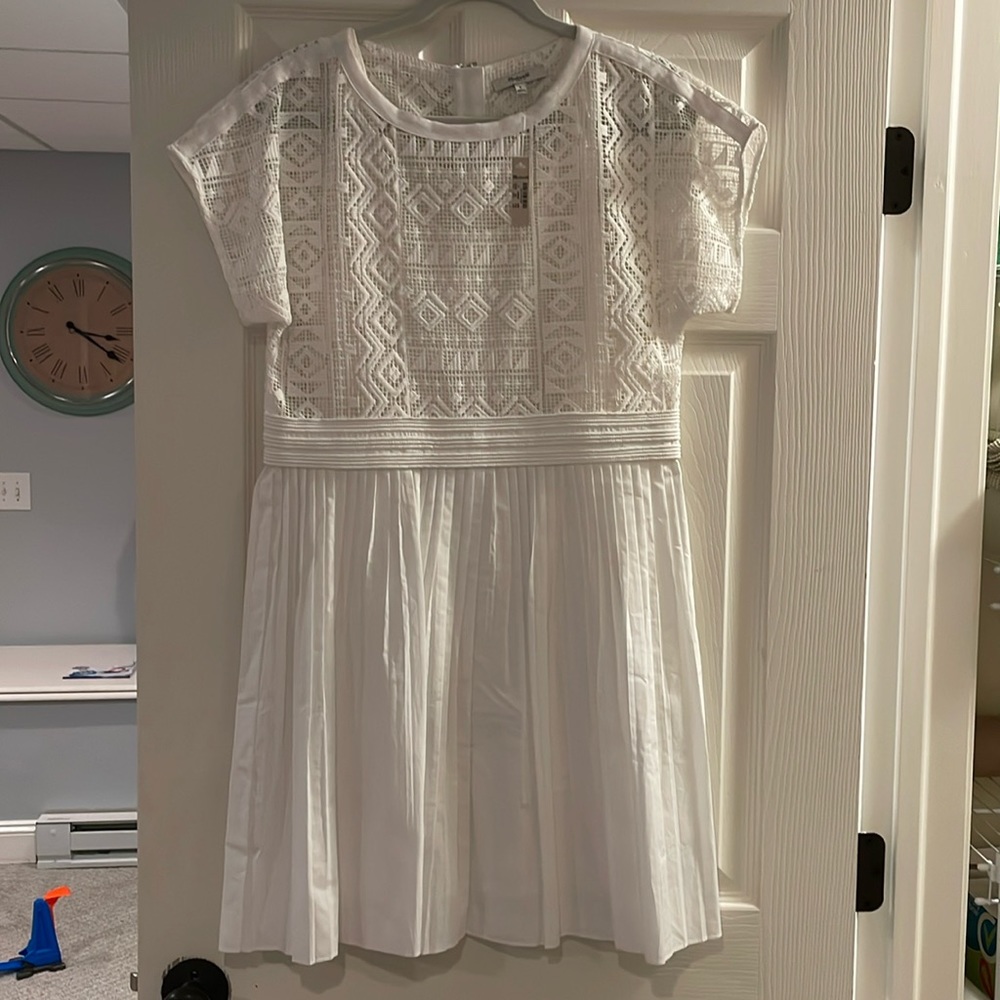 NWT Madewell White Dress, Size 6